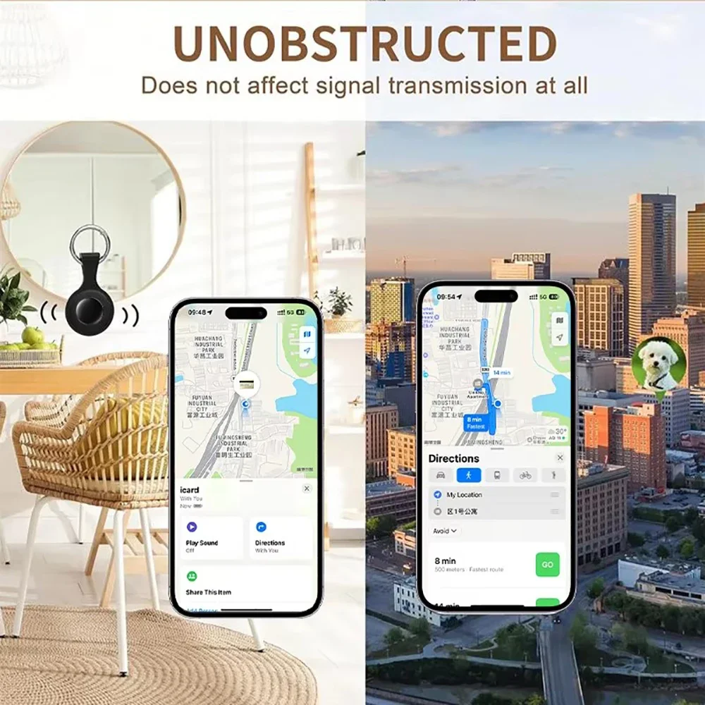 علامة ذكية تعمل مع Apple Find My Key Bluetooth GPS Tracker مقاومة للماء وتتبع رياضي لكبار السن والأطفال والحيوانات الأليفة مكتشف صغير لهاتف IPhone