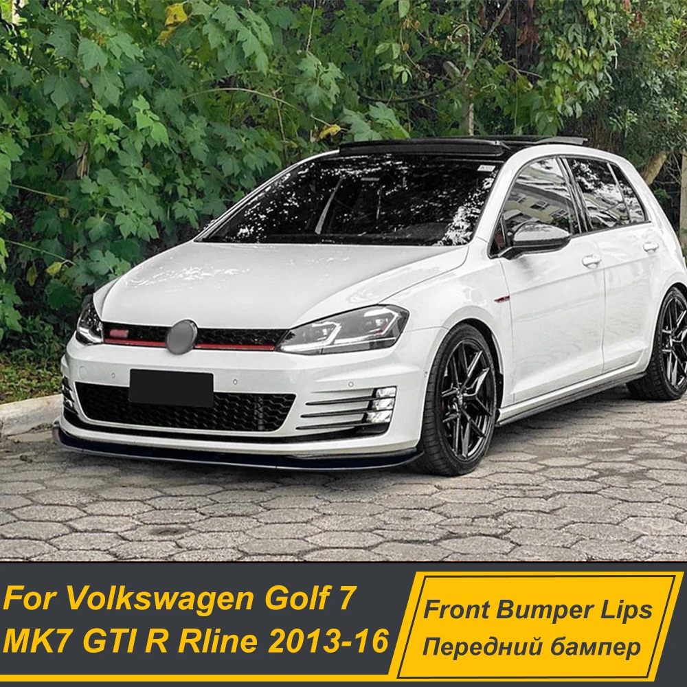 

For Volkswagen Golf 7 MK7 GTI R Rline 2013-2016 Front Bumper Lip Chin Splitter Spoiler Diffuser Bodykits Tuning Accessories Part