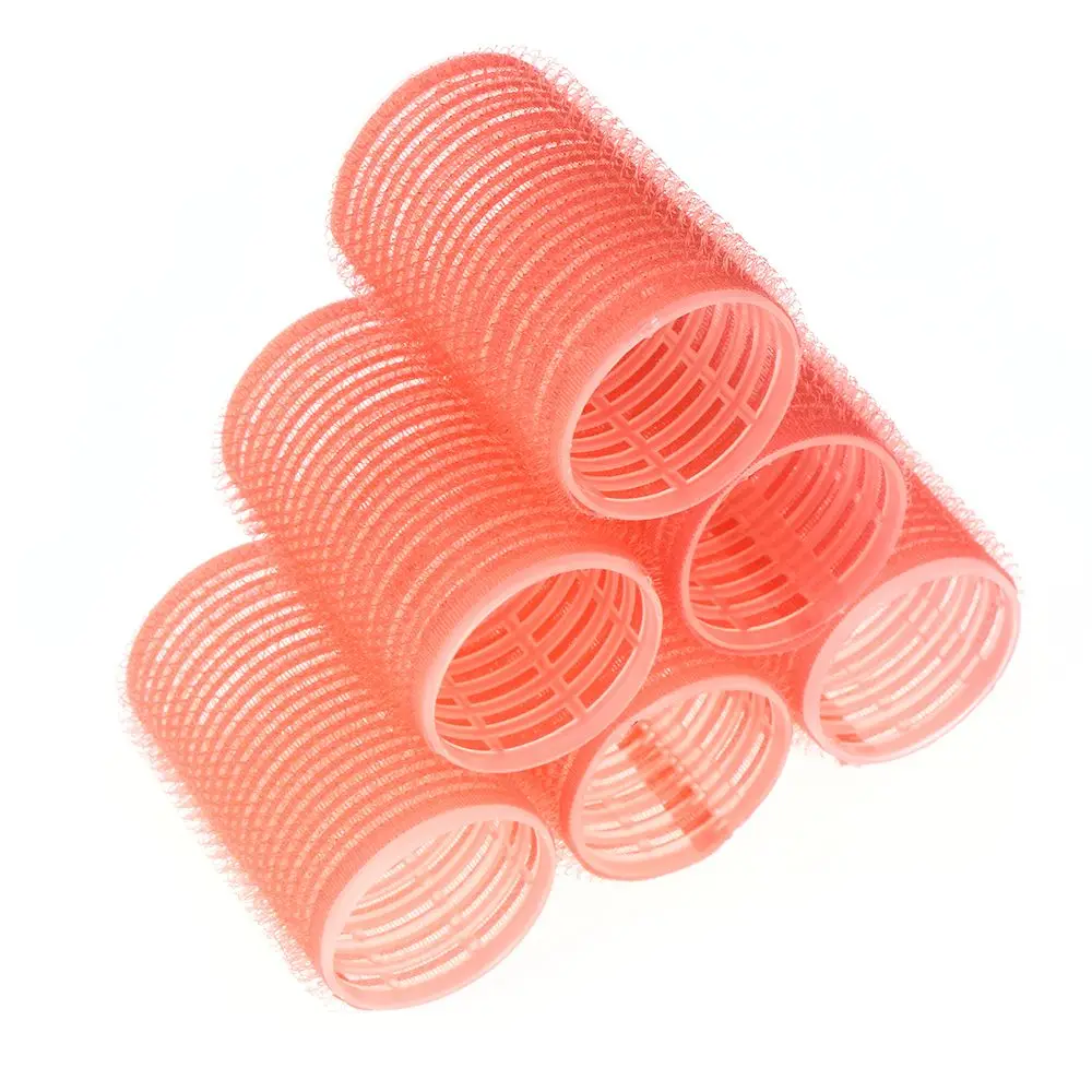 6 Pcs Random Color Hot Sale Full Size Hair Styling Tools Self Grip Salon Hair Rollers Hairdressing Curlers