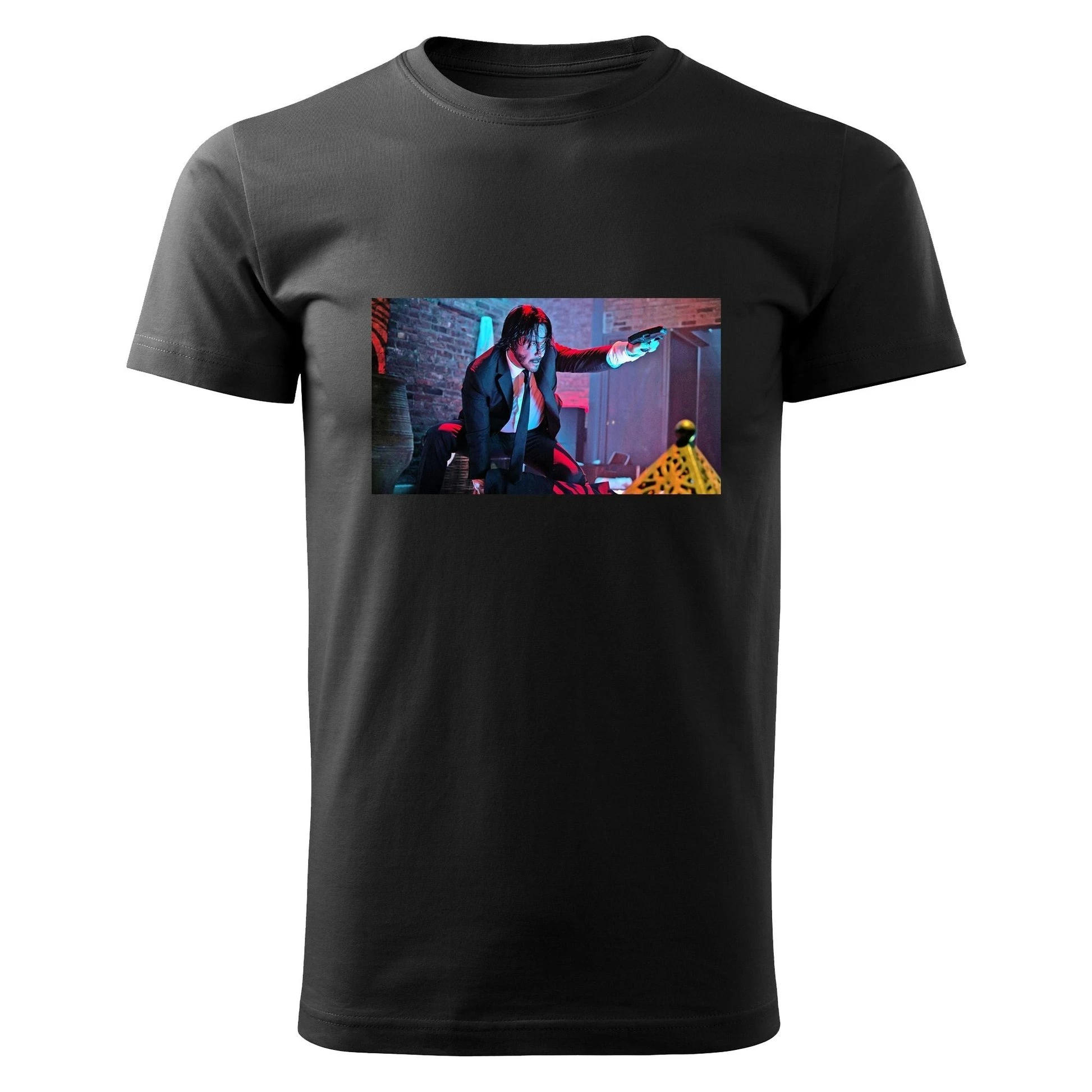 

John Wick Graphic Print Summer Luxury Brand Pure Cotton Men's and Women's T-shirt Short Sleeve Street Fashion Trend Clothing