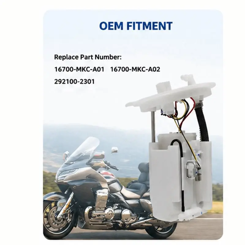 New Fuel Pump Assembly 16700-MKC-A01 16700-MKC-A02 292100-2301 For Honda GL1800 Gold Wing 2018 Through 2024 Motorcycles