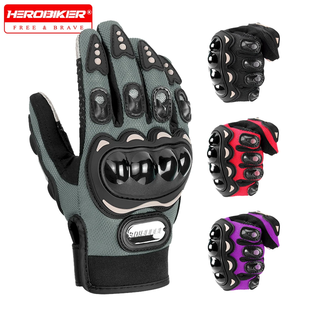 

Motorcycle Gloves Men's Anti Fall Anti Fall Touch Screen Off-road Motorcycle Riding Gloves Breathable Full Finger Sports Gloves