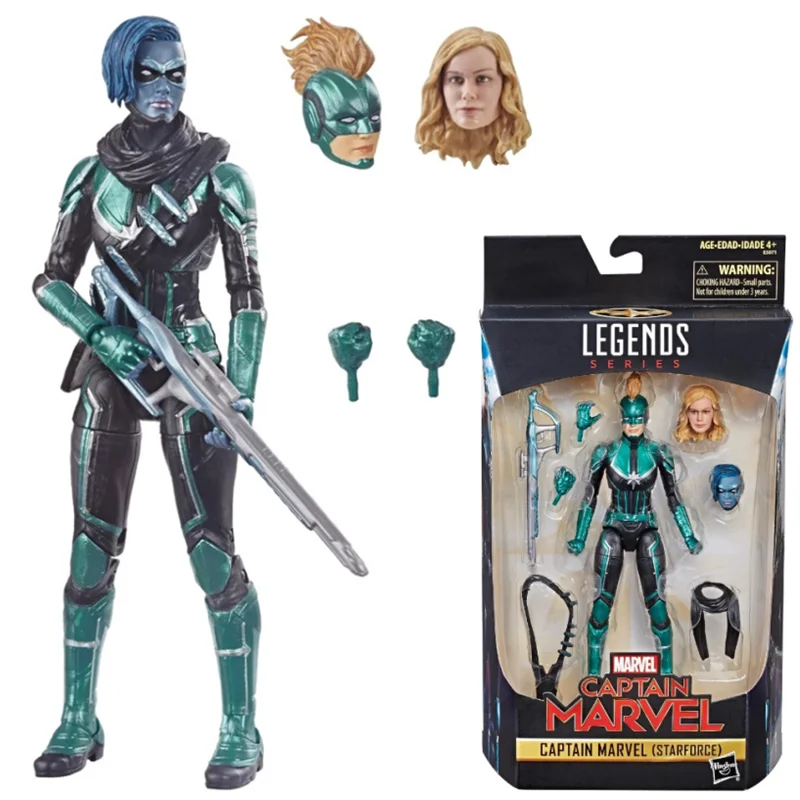 

In Stock Original Marvel Legends Series Captain Marvel （Starforce）Action Figure 6 Inch Scale Collectible Model Toy