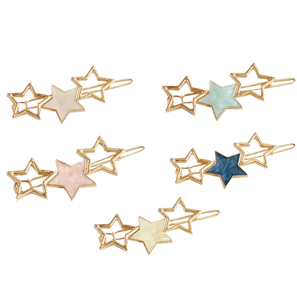 

5pcs Hairpin Headgear Durable Fringe Hairpins for Thick Thin Hair Volume Clips Matching Dresses Overcoats Graduation Party