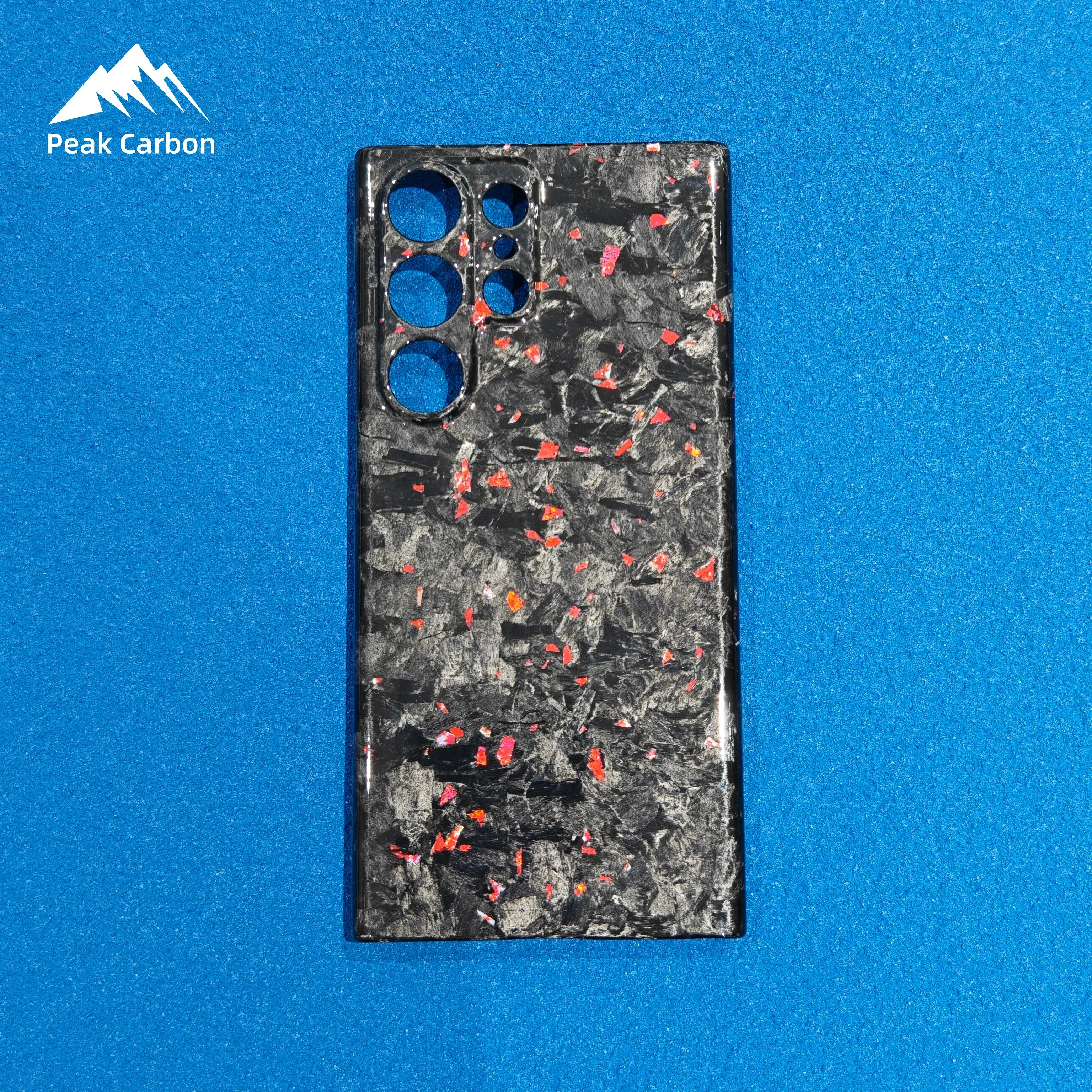 

Чехол Red Flakes Real Full из кованого углеродного волокна для Samsung Galaxy S25 S24 S23 Ultra S24U, тонкий, легкий, глянцевый, задняя крышка для телефона