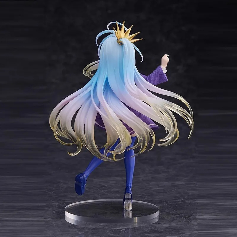 Game Life No Game No Life Blanc Kuromi Gibrielle Costume classique Figure Pvc Anime Ornement de bureau Modèle Jouets à collectionner Cadeaux