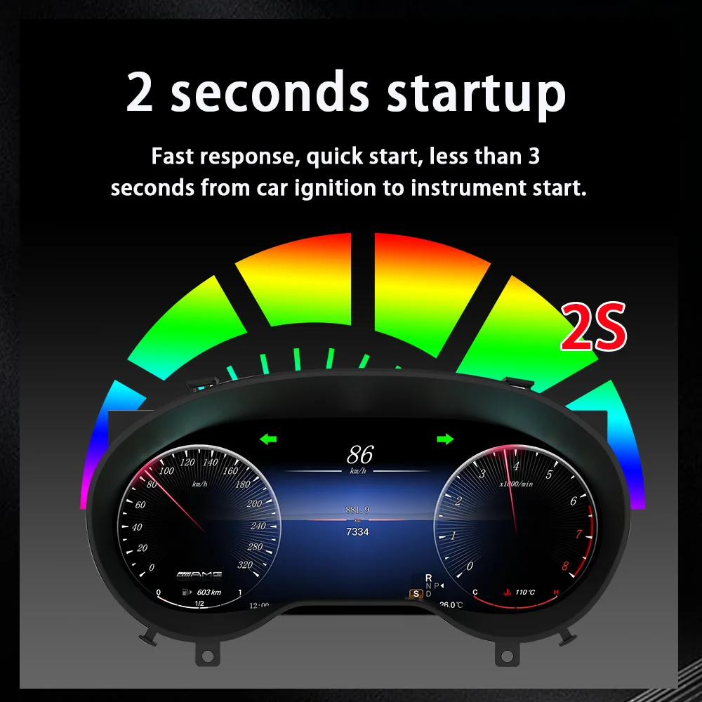 

For Mercedes Benz a CLA GLA 2012-2018 Digital Instrument Cluster Virtual Cockpit LCD Dashboard Panel for Car Upgrade