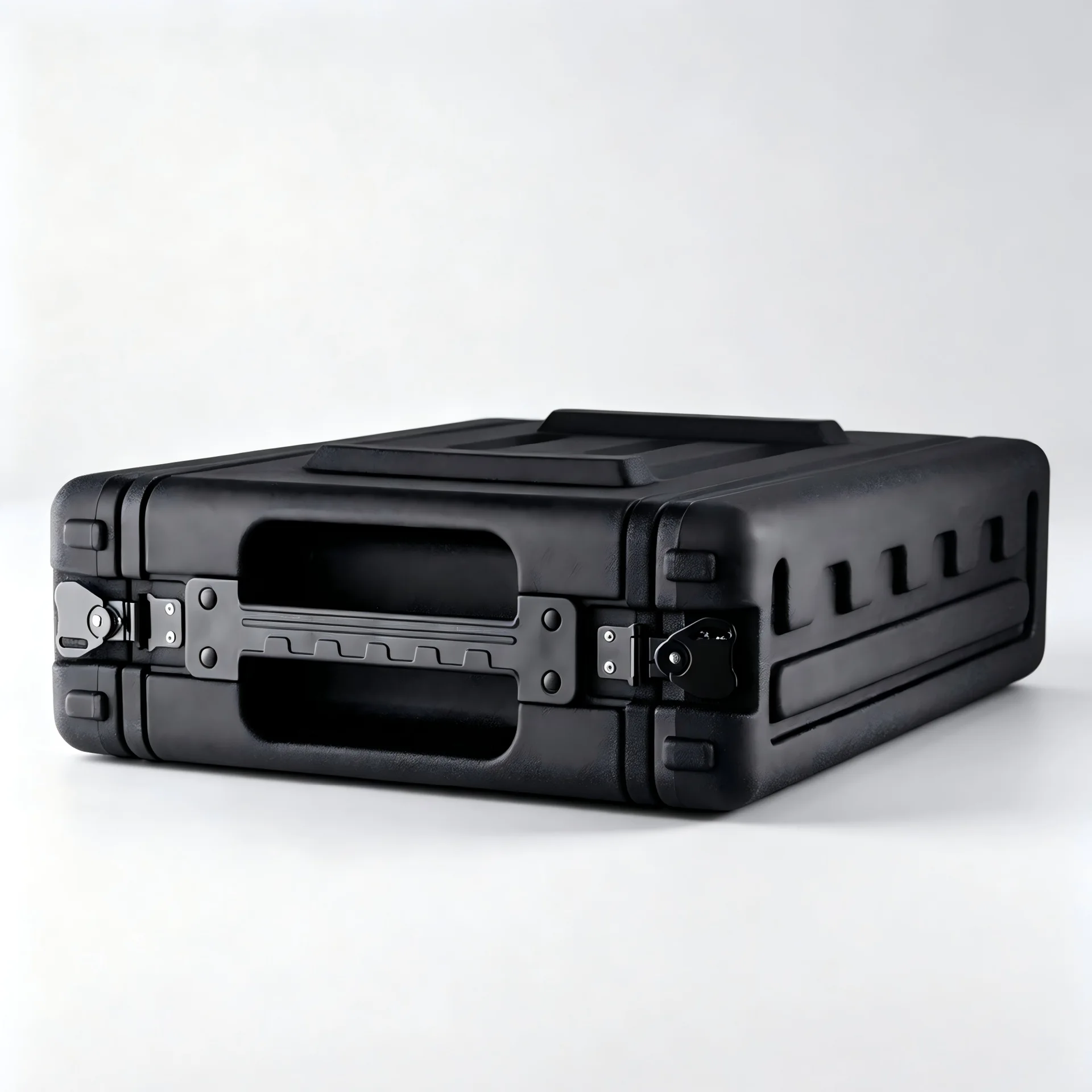 Rotomolded PE Equipment Case 2U Microphone Power Amplifier Case 30/40cm Medium Depth Shockproof Waterproof Portable Storage Box