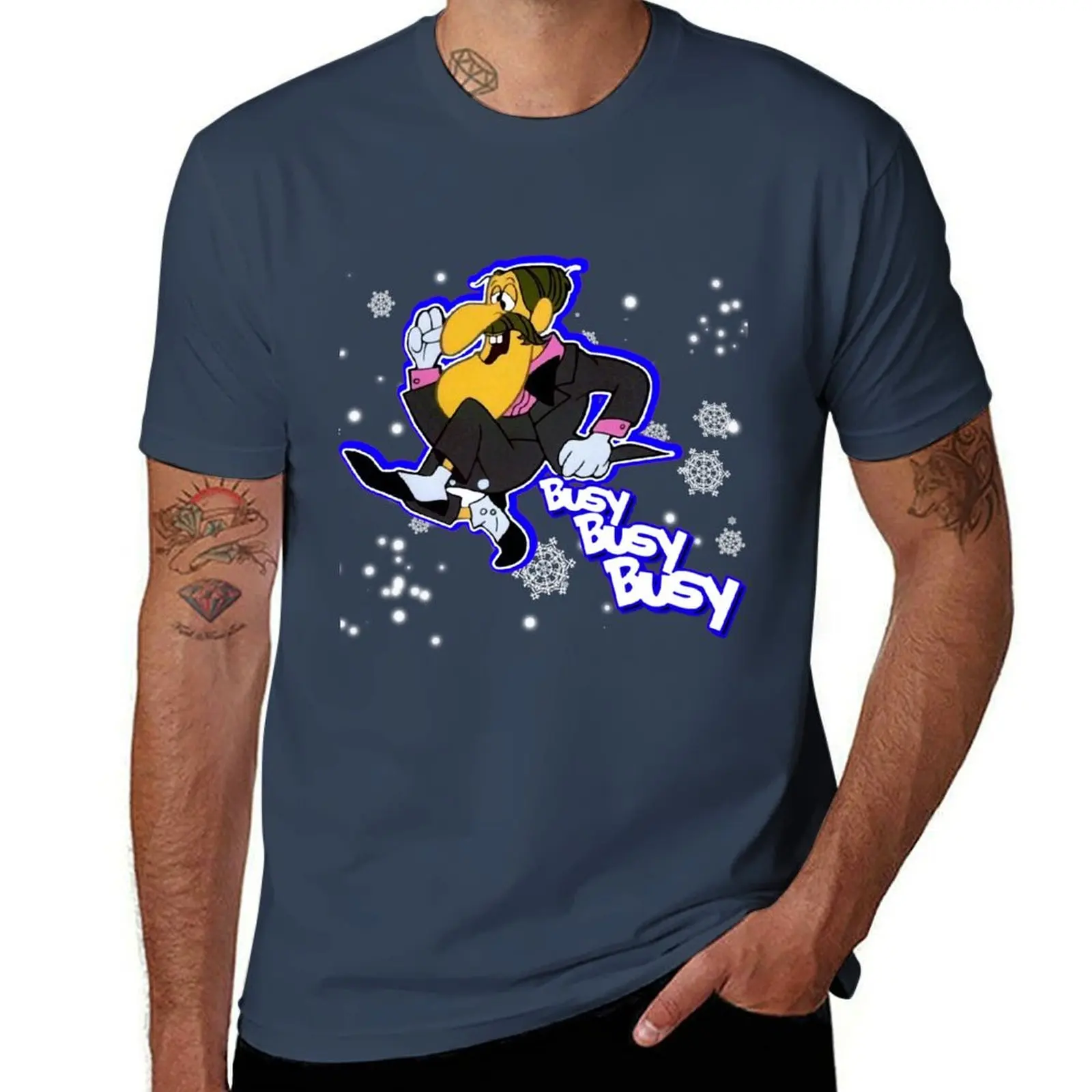 

busy busy busy magician holiday christmas retro tribute T-Shirt t shirt man plain t shirts for man pack white T-Shirt