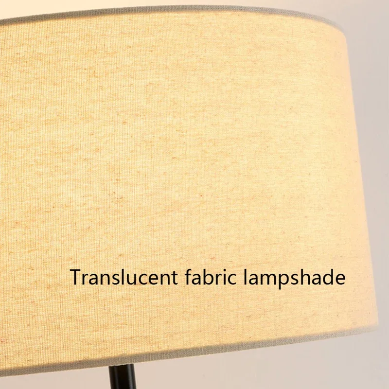 Moderne Simple tissu lampadaire LED salon canapés lampes verticales éclairage chambre chevet Lustre atmosphère luminaires