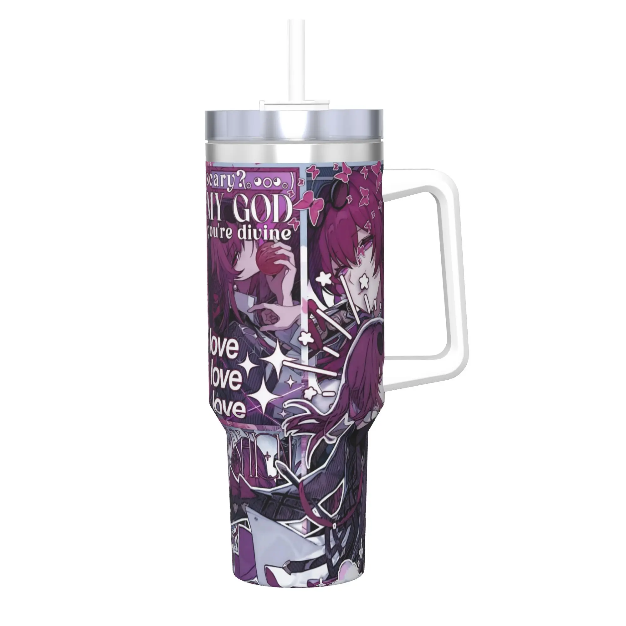 Honkai Star Rail Tumbler 40oz Stainless Steel Double Wall Vacuum Insulated  Cup With Straw