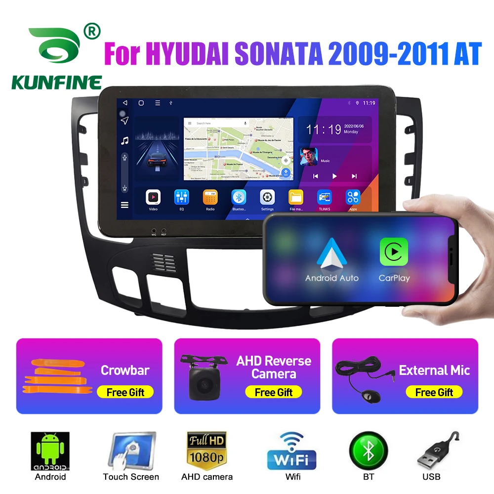 2Din Android Car Radio For HYUDAI SONATA 2009-2011 AT Multimedia Video Player GPS Navigation Stereo Audio Head Unit Carplay 4G