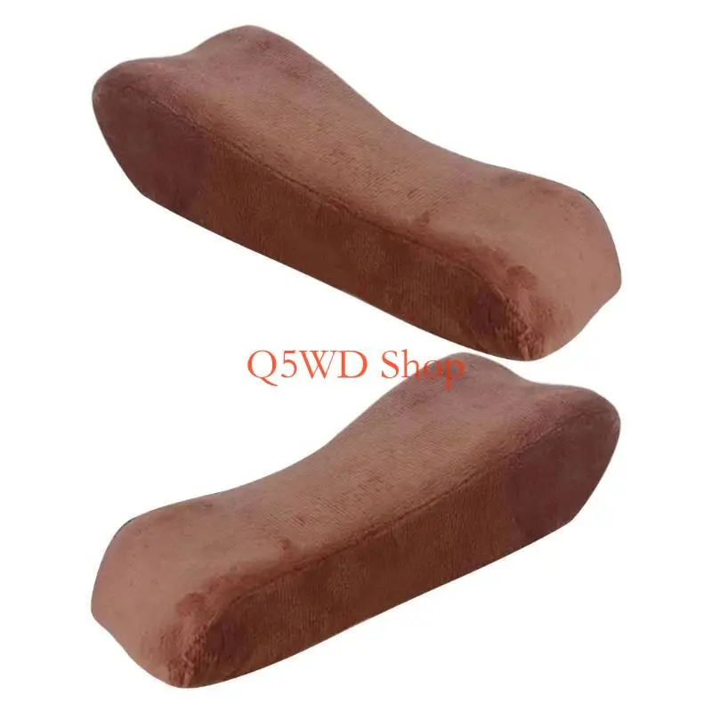 Q5WD Armrest Pads Curved Designs Office Chair Arm Cushions for Computer Game Chairs
