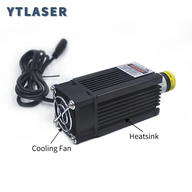 عدسة زجاجية عالية الطاقة 650 نانومتر خط أحمر/خط متقاطع/وحدة صمام ثنائي ليزر قابلة للتركيز 100 ميجاوات 200 ميجاوات مع مروحة تبريد (مجانية مع دعامة) #2