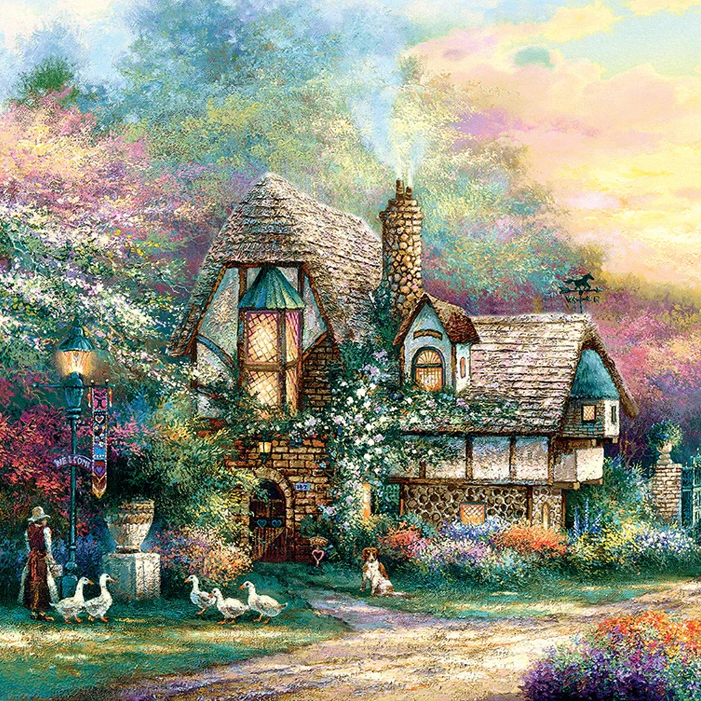 Puzzle de château en bois pour cadeaux de fête, beau jeu de société, paysage en bois, jouets pour anniversaire