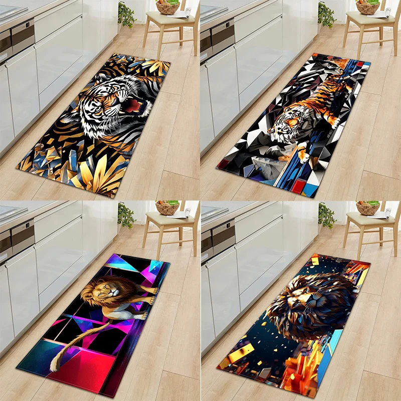 Colorful Painting Various Animal Patterns Home Kitchen Floor Mats Door Front Decoration Floor Mats