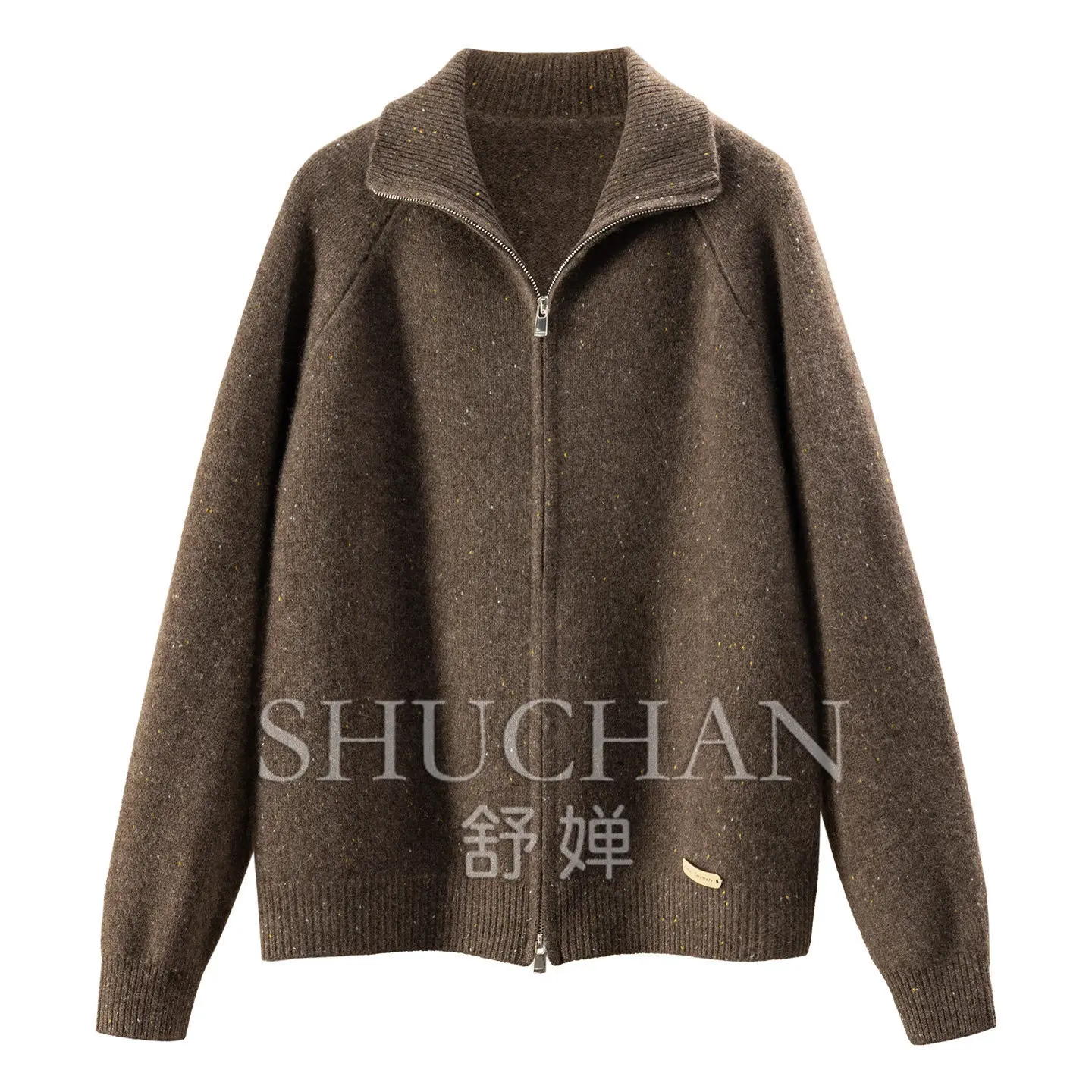 Warm Luxury 100% Cashmere Color Dot Yarn Sweater Cardigan Jacket Female E291 Casacos Femininos Inverno 2026