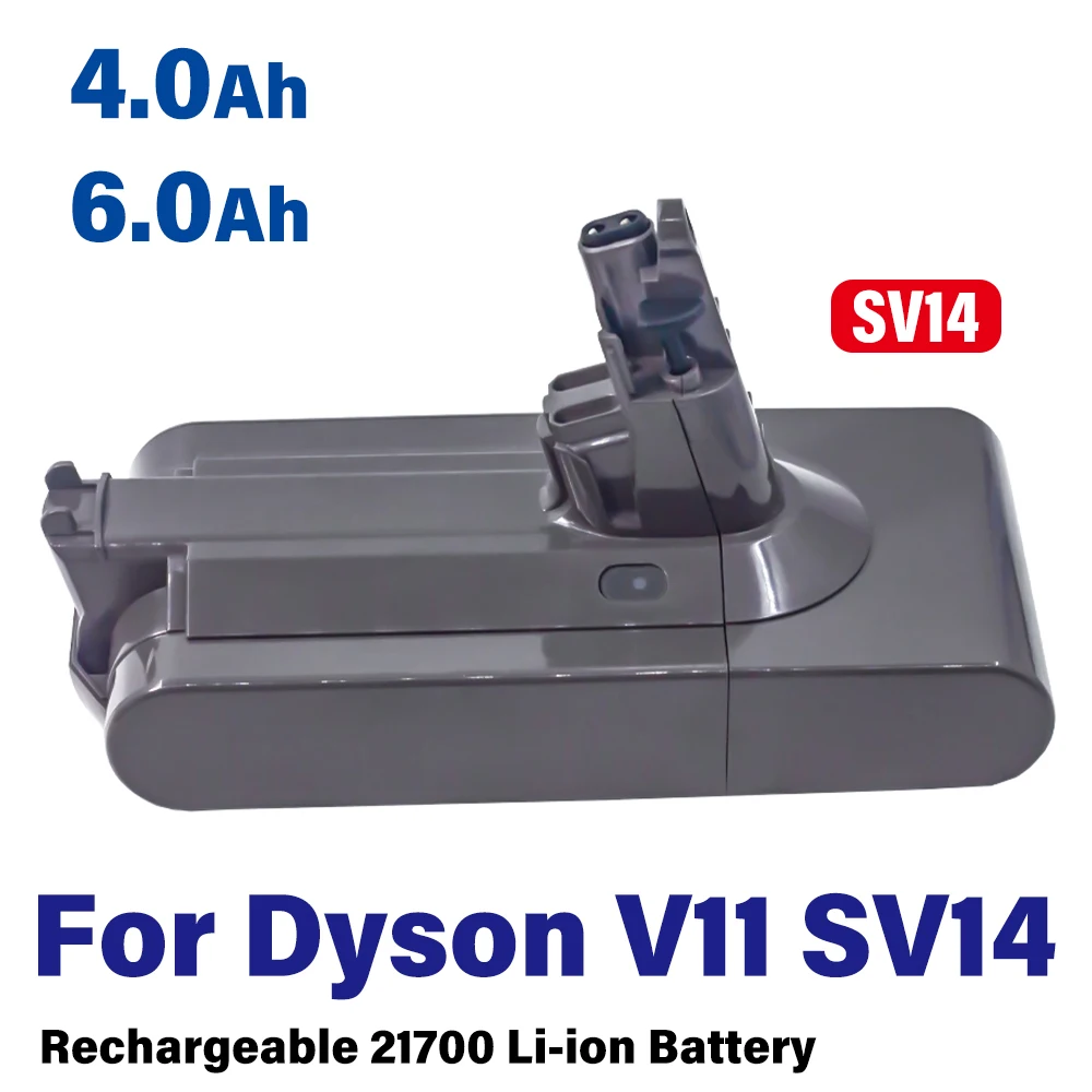 SV14 Battery 4.0Ah 6000mAh 25.2V Lithium Li-ion Vacuum Cleaner Rechargeable Battery for Dyson V11 Absolute V11 Animal 970145-02