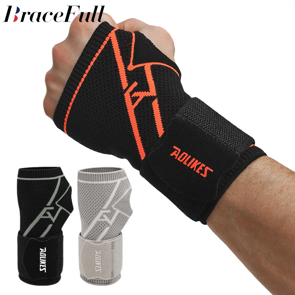 

1Pcs Elastic Adjustable Wrist Band Support， Wrist Compression Wrap for Weightlifting Basketball