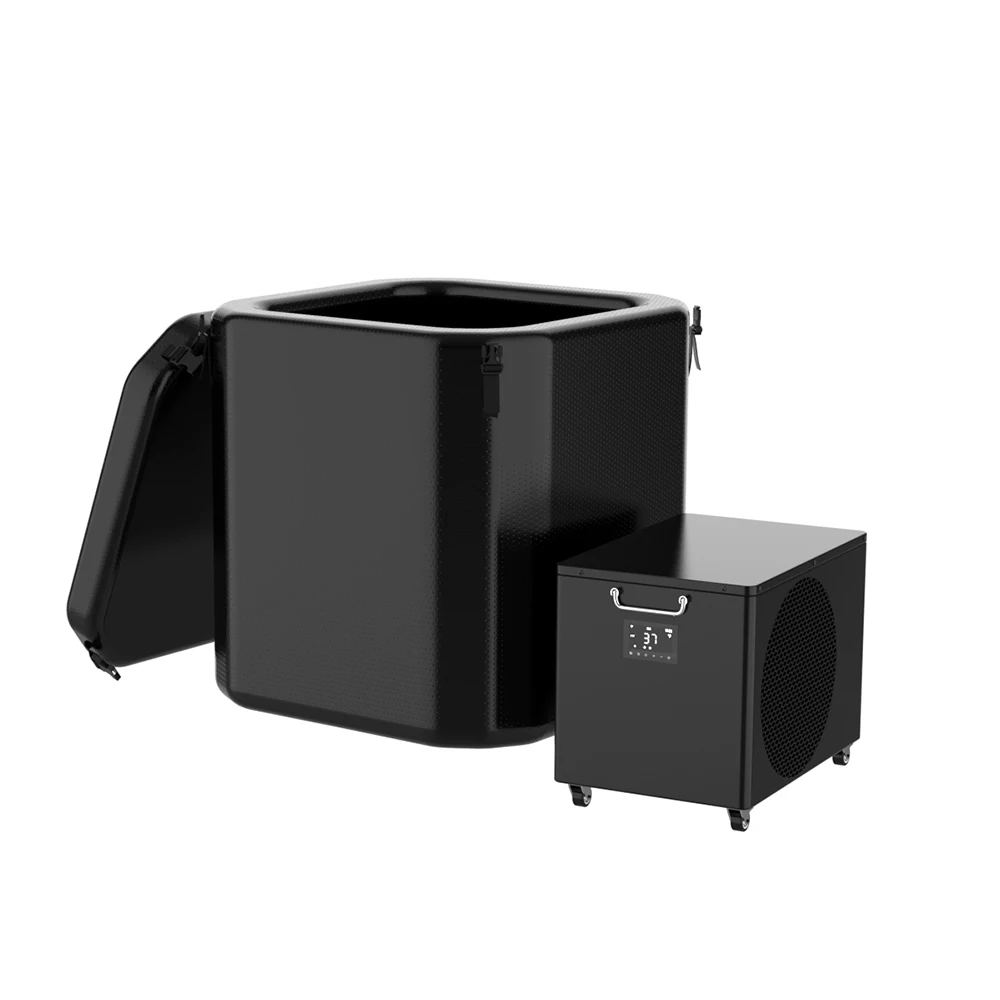 

Hi-Q Group Cold Plunge Recovery Barrel IceBath 1Hp Water Chiller Pod Ice Bath Ice Plunge Barrel Chiller Ice Tub Bath Pod
