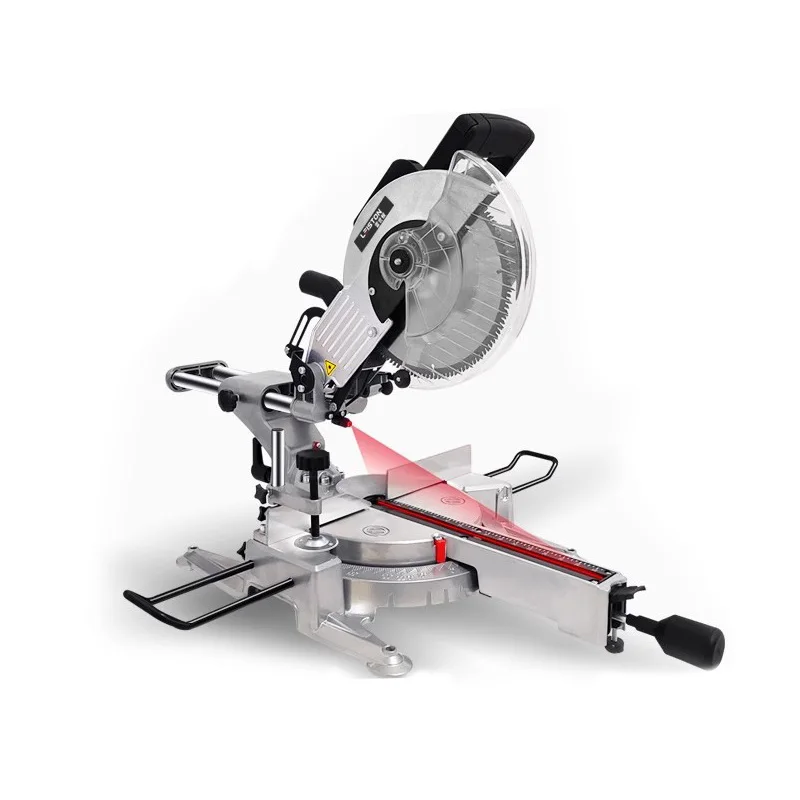 Stainless Steel Aluminum Alloy Miter Saw Multifunctional 8 inch 12 inch Drawbar Cutting Machine Push Pull Saw Woodworking Saw