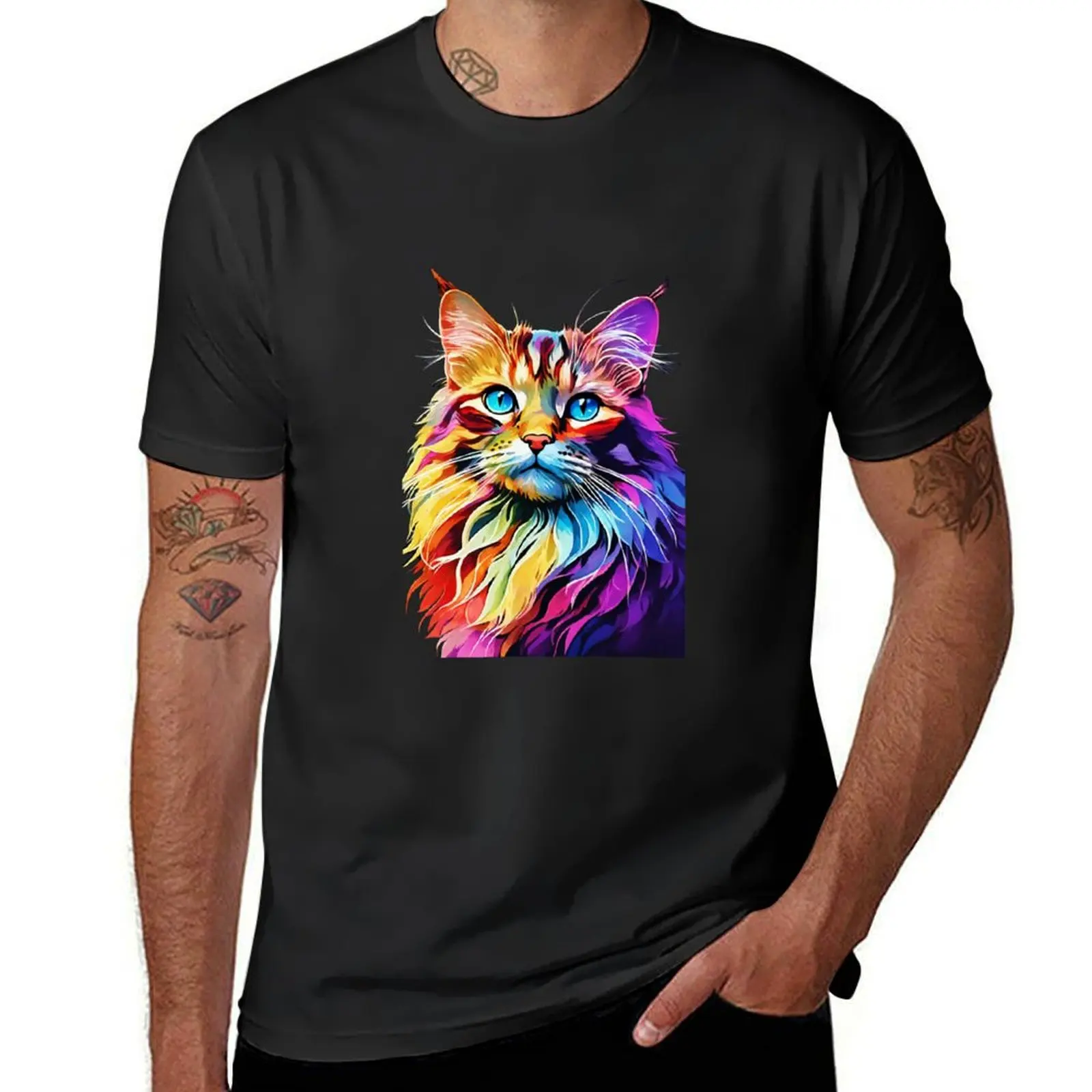 

my cat in all colors T-Shirt Aesthetic clothing vintage clothes sweat new edition mens champion t shirts