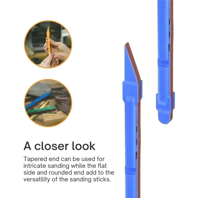 A74K-Guitar Beveling& Sanding Stick Set-1 Set-Abrasive Belt Included Instrument Fretboard Sanding Tool