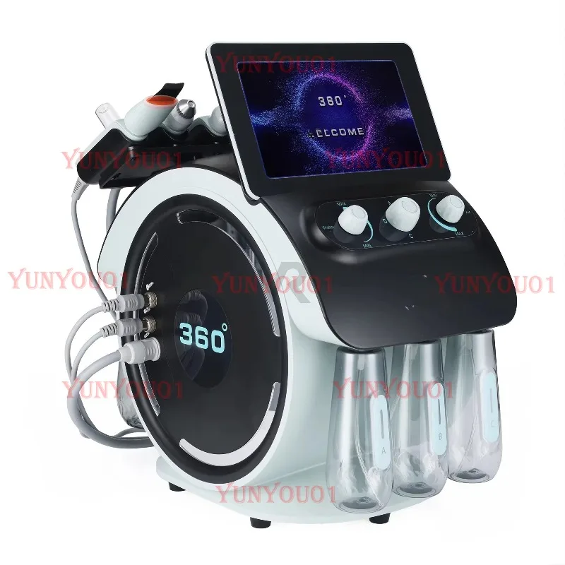 Professional 6 in 1 Hydradermabrasion Facial Machine Skin Care Hydra Face Cleaning Hydro Water Oxygen Jet Peel Machine