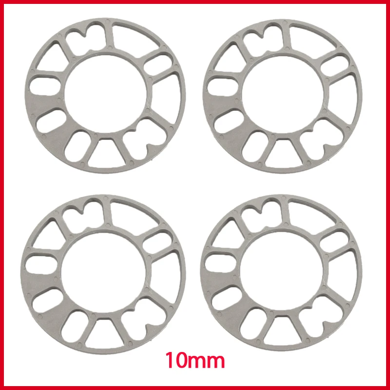 Universal car tire gasket, adapter gasket plate, 1 set = 4 pieces for 4-5 hole 6 hole aluminum alloy flange gasket car wheel hub