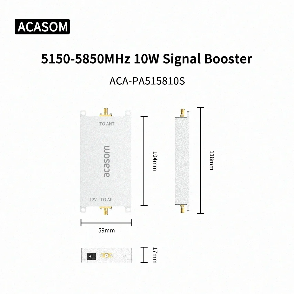 5,15–5,85 GHz 10 W Mavic 3 Phantom Avata FPV Signalverstärker Extender Signal Booster Drone Range Extender