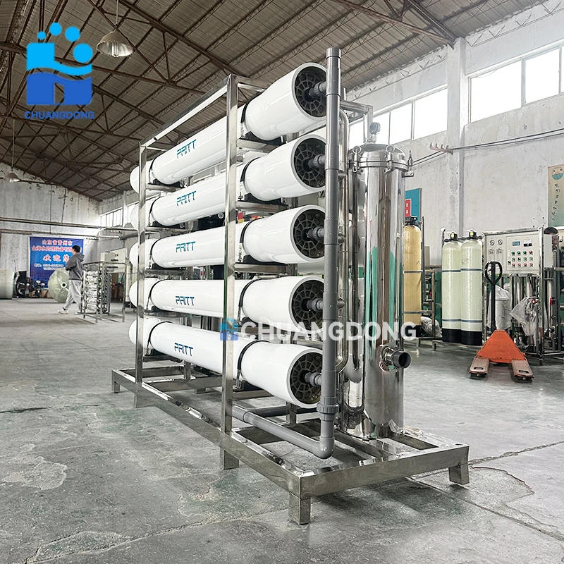 10000L RO Seawater Desalination System For Yacht Boat 220V Reverse Osmosis Water Treatment Steel Membrane Pump Sand Filter Media