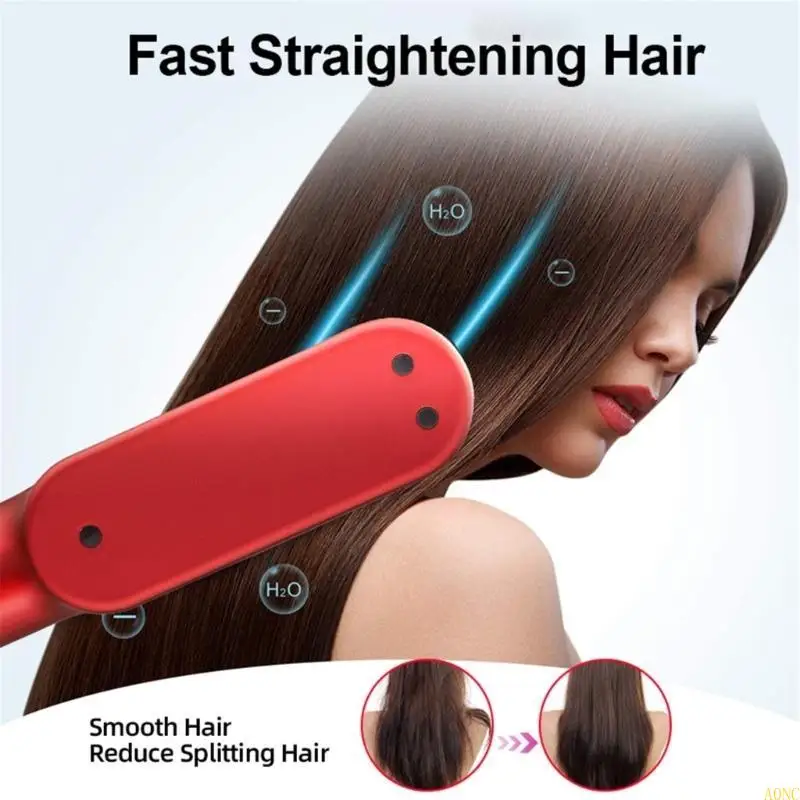 

A0NC Electric Hot Comb Многофункциональная прямая прямая выпрямитель Check Professional retherener щетка с антикалдом дизайном