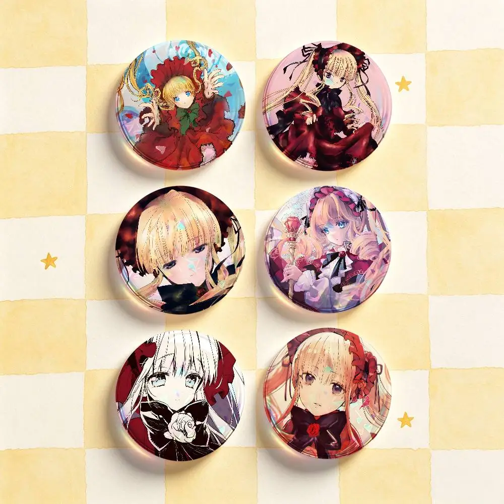 R-Rozen Maiden Shinku Badges 25 32 44 58 75 mm Round Customizable Wholesale Fan goods Self-made fan freebies