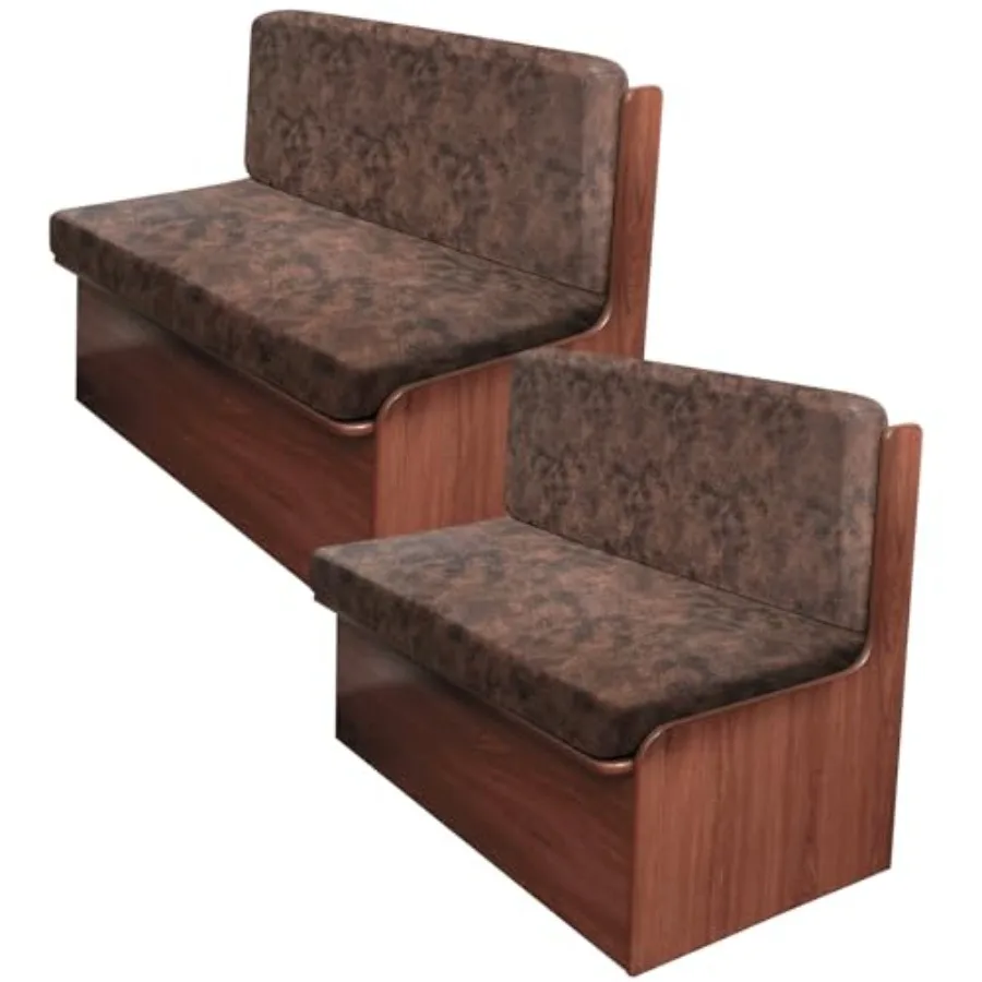 

Leather Look RV Camper Dinette Cushion Covers, Washable RV Couch Cushion Covers Dinette Booth Seats Stretchable Camper Seat Cov