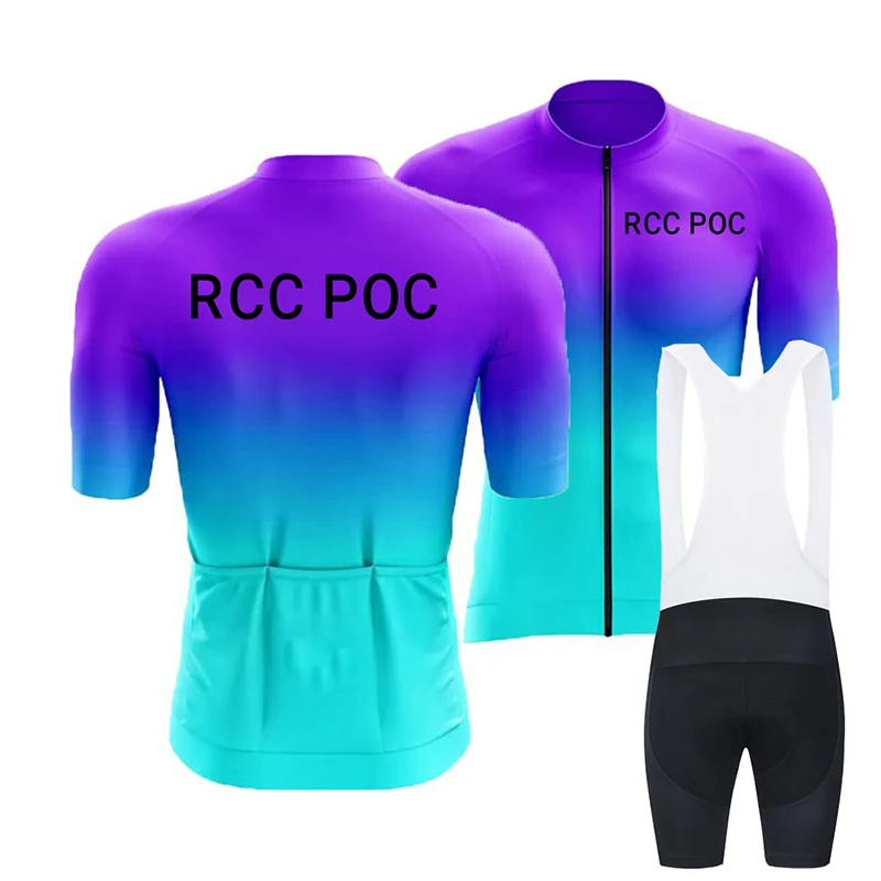 مجموعة Wielerjersey 2026 Rcc Poc Heren Fietsleding Zomer Fietspak Met Korte Mouwen Ropa Ciclismo Hombre