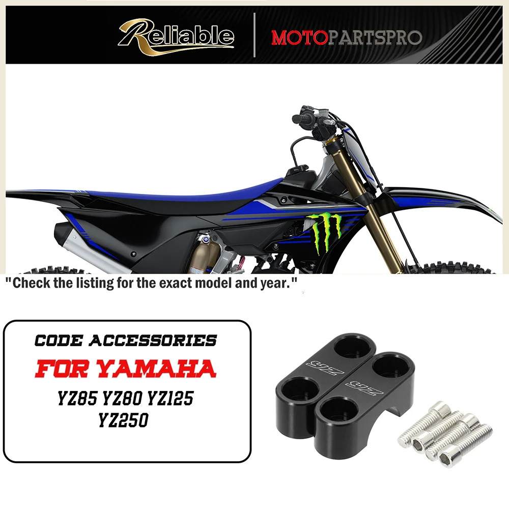 

For YAMAHA Handlebar Clamping Cover YZ85 YZ80 YZ125 YZ250 Dirt Bike Bar Top Mount Clamp Cap Motorcycle Parts YZ 85/80/125/250