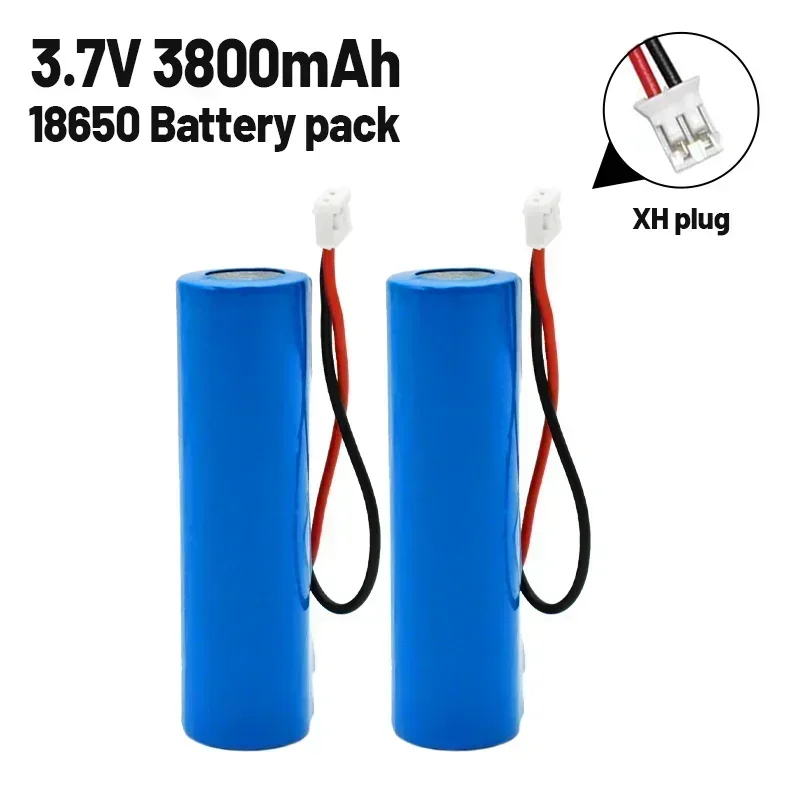 100% Originele 3.7V 3800Mah Li-Ion Oplaadbare Batterij 18650  Met Vervanging Socket, diy Lijn Voor Noodverlichting