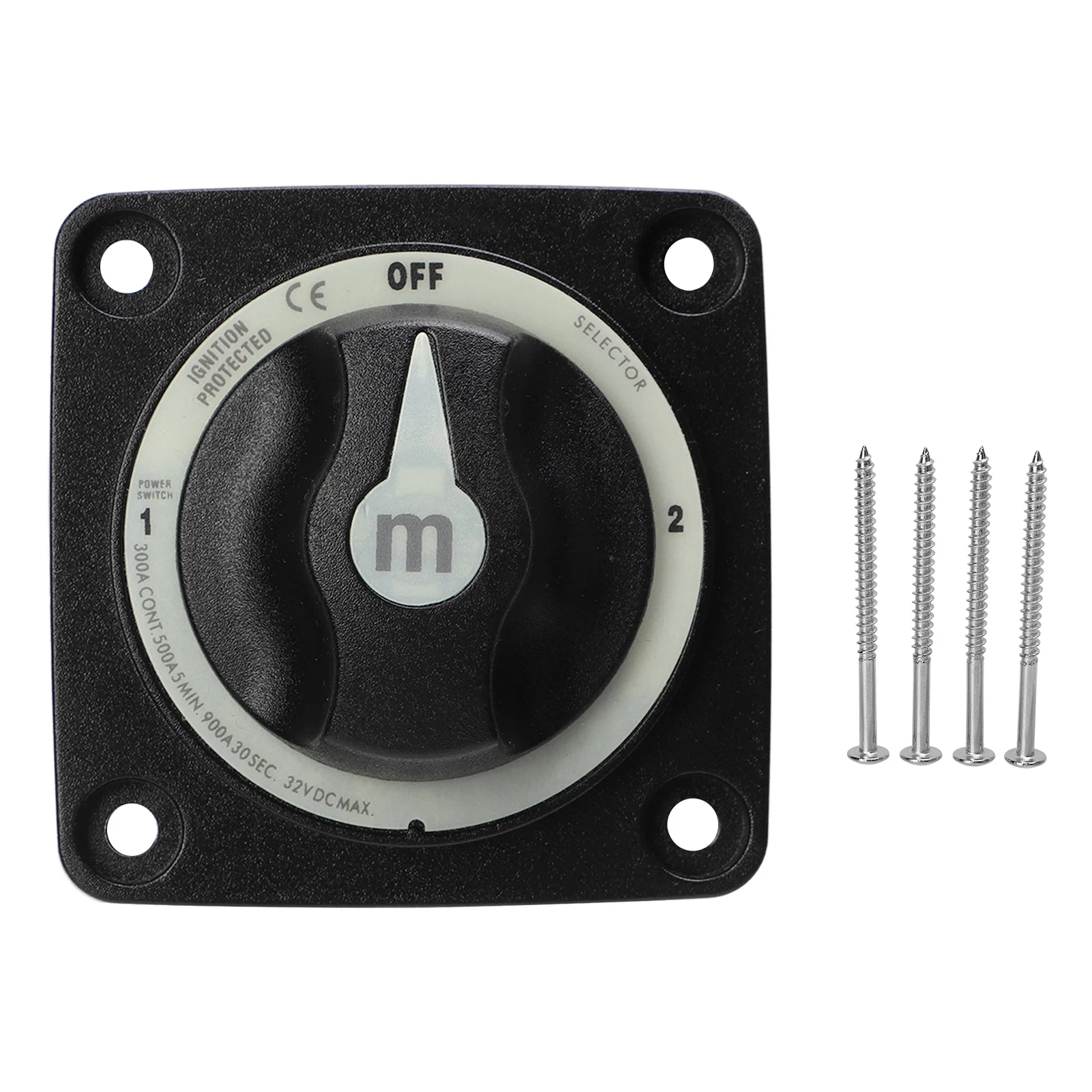 

300A Battery Selector Heavy Duty 3 Position Marine Battery Cut Off for RV Boat Battery Disconnect
