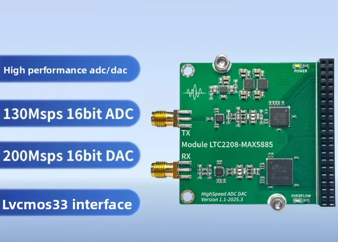 Dual-Channel High-Speed ADC Module LTC2208 Arbitrary Waveform Data Acquisition Board