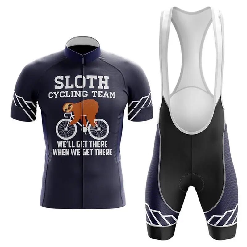 New Cycling Clothes Summer Outdoor Quick Dry Bike Uniform Men\'s Pants Gel Sports MTB Bib Jersey Set Bycicle Clothing Road Suit
