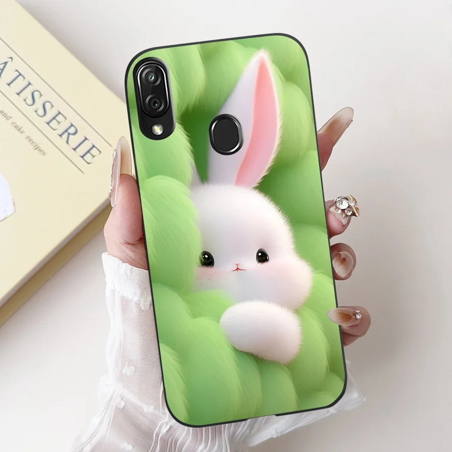 For ZTE Blade V10 V10Vila Phone Case ZTE Blade A71 A51 2021 A7s 2020 Back Cover Soft Silicone Fundas Lovely Panda Rabbit Flower