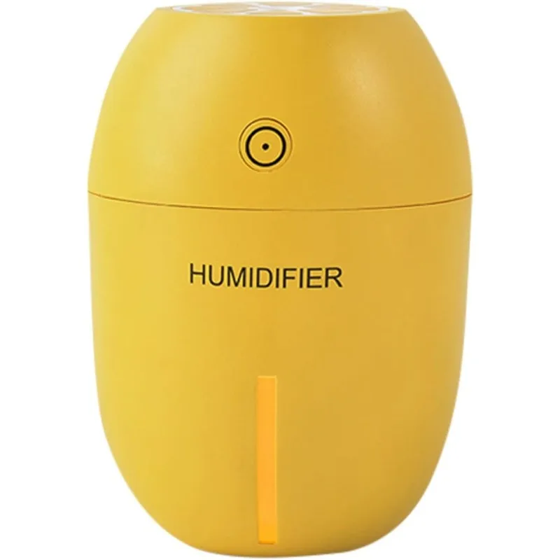 Humidifiers Mini Rechargeable Desktop USB Humidifier Car Aroma Humidifier Lemon 180ML Water Humidifier Cool Mist Black