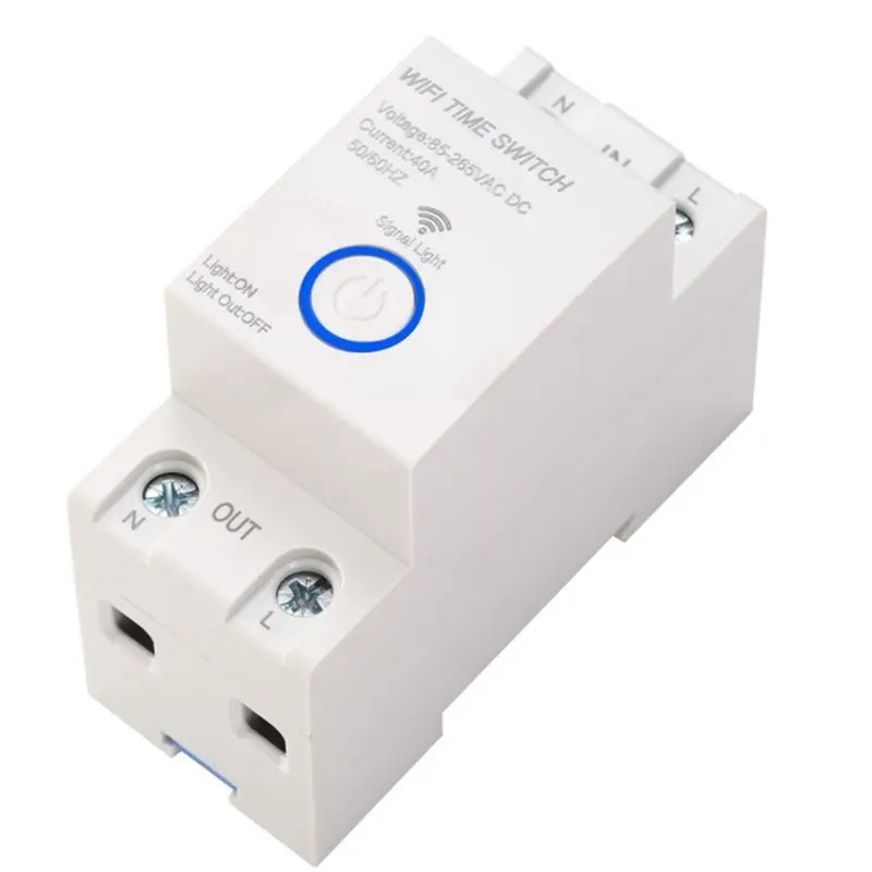 AC88-Programmable Smart Timer Wifi Timer Switch 2P 40A Tuya APP Control Voice Control For Home