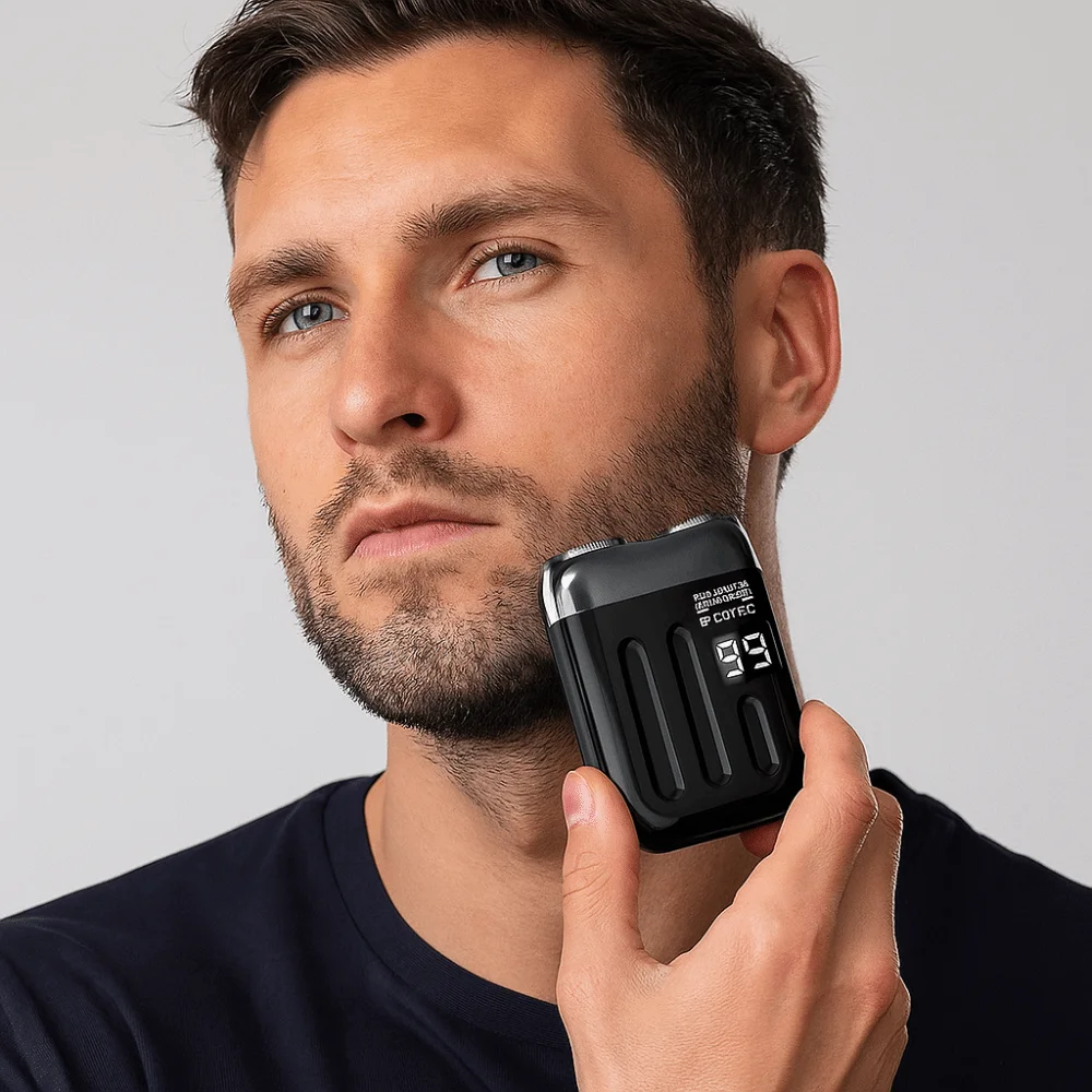 Smart Mini Electric Shaver Magnetic Waterproof Beard Trimmer Rechargeable Men's Shaver Machine Travel Use