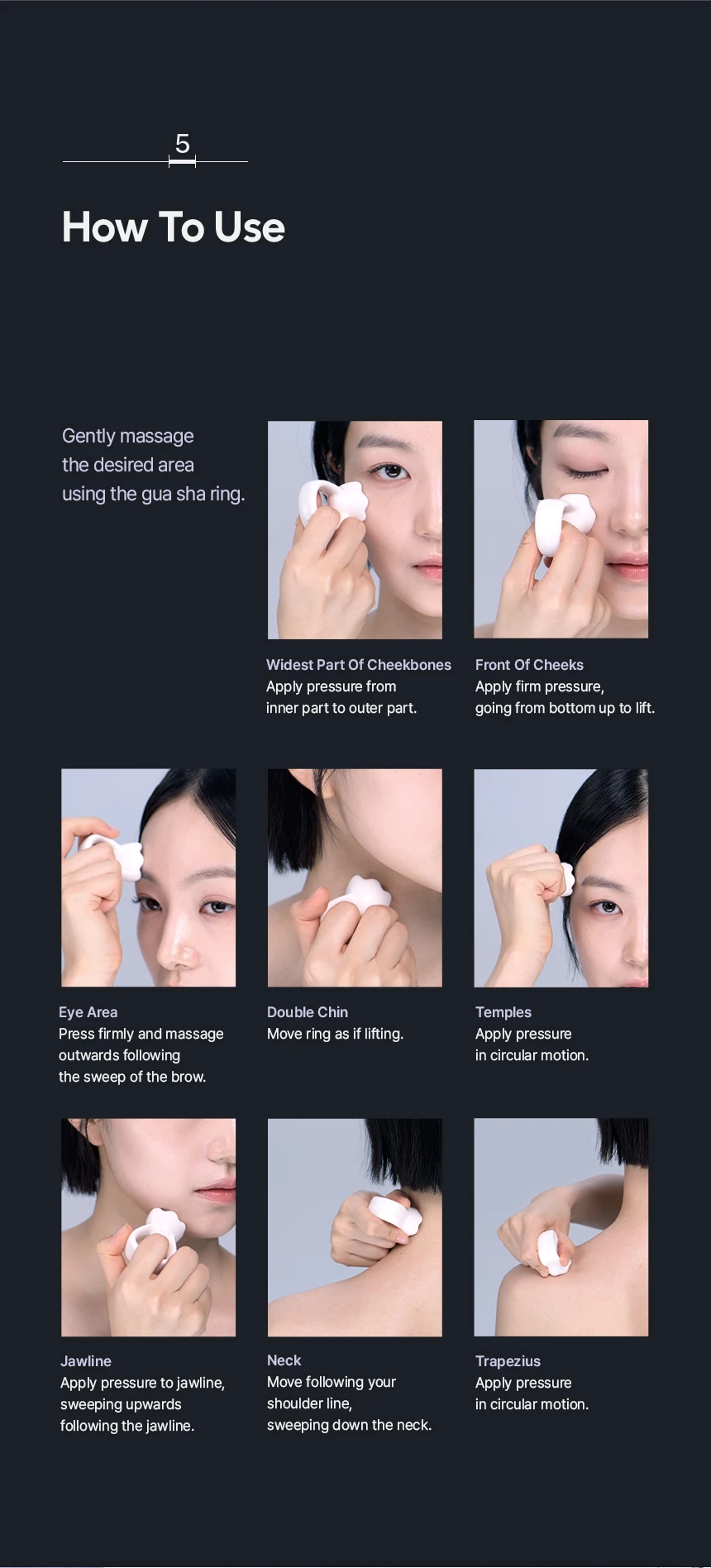 Ergonomisches Vielseitiges Handgehaltenes Gua Sha Board für Gesicht und Körper Keramisches Gua Sha Massage-Werkzeug zur Entspannung Schönheits-Massagegerät – Detail 6