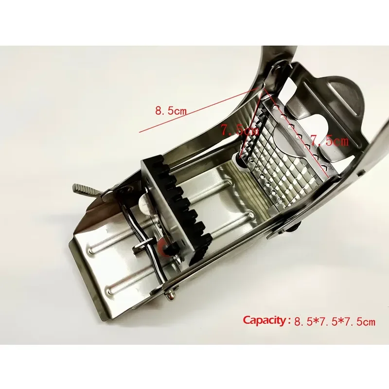 ST45 Stainless Steel French Fries Cutter Vegetable Slicer with Non Slip Suction Base for Air Fryer Potato Chip Maker Kitchen