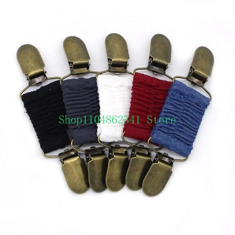 

5asd Elegant Elastic Sweater Clip Solid Color Cardigan Waist Buckles Unique Clip
