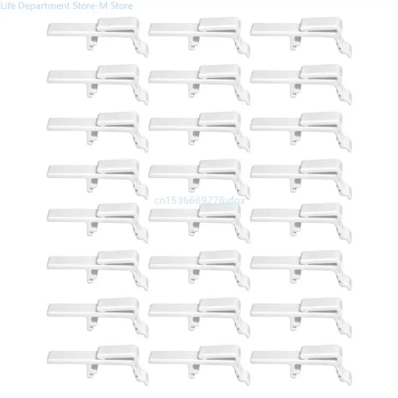 Valance Clip 12/24Pcs Vertical Blind Retainer Holder Clip for Window Curtain Blinds Parts Rails Mounting Clamp Bracket