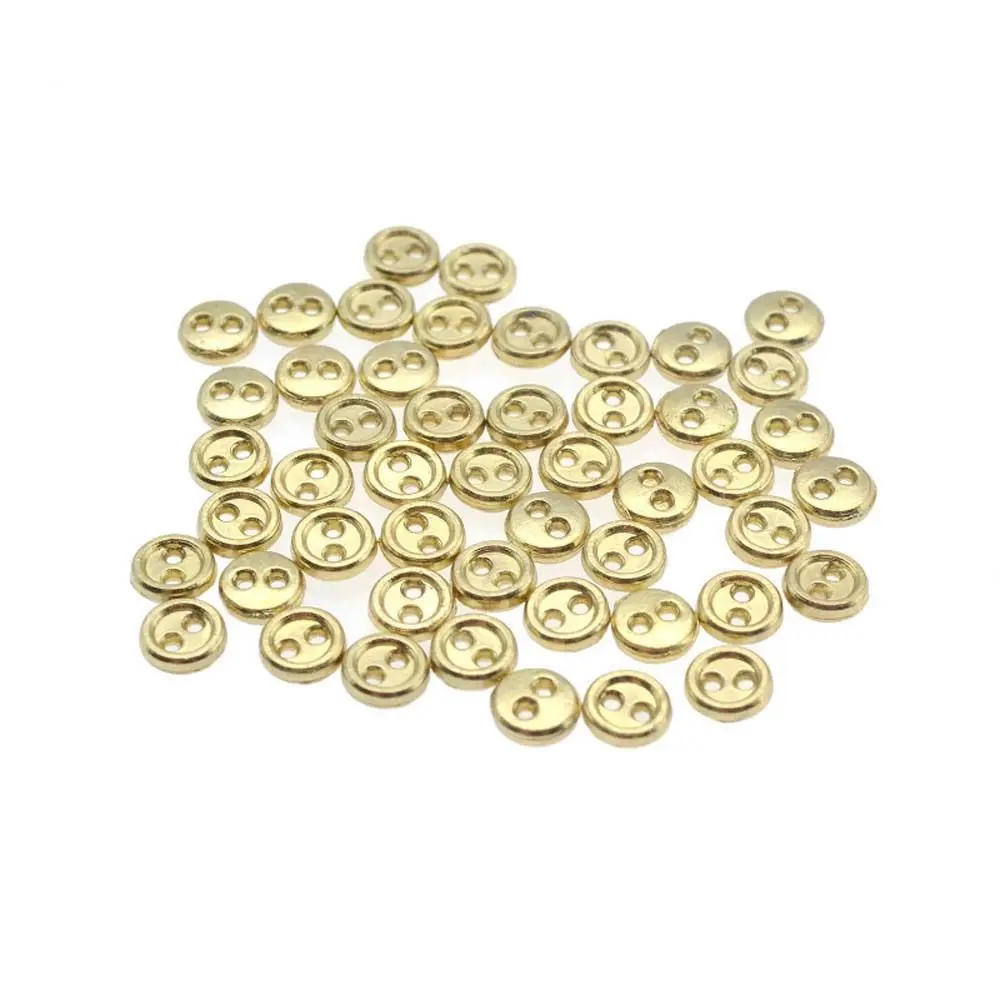 2-Holes 50pcs Fabric Handmade Accessories Clothing Round Buttons Sewing Buttons  Button Apparel Sewing