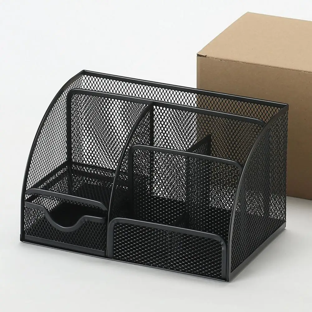 Desktop Penhouder Stijlvolle Penhouder Stand Metalen Penhouder Met Capaciteit Meerdere Compartimenten Compact Formaat Voor Potloden